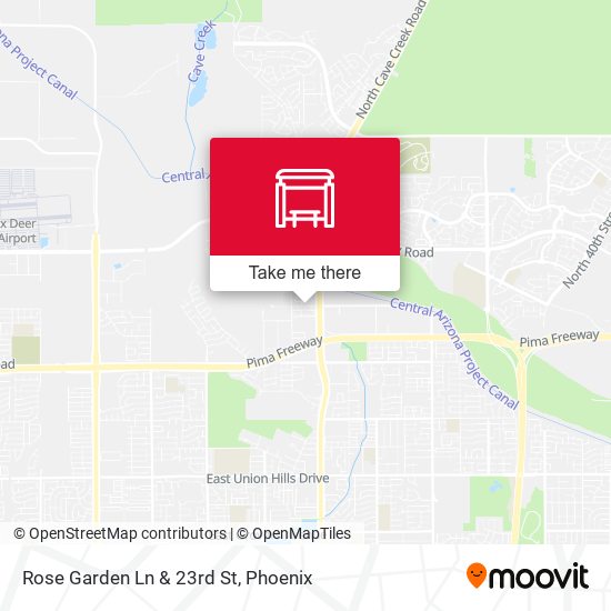 Mapa de Rose Garden Ln & 23rd St