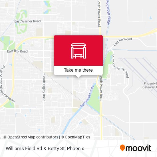 Mapa de Williams Field Rd & Betty St