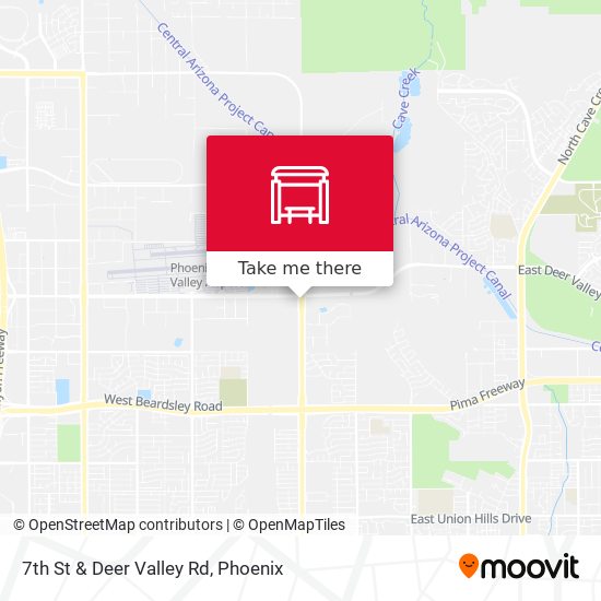 7th St & Deer Valley Rd map
