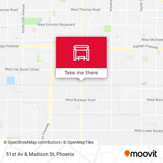 51st Av & Madison St map