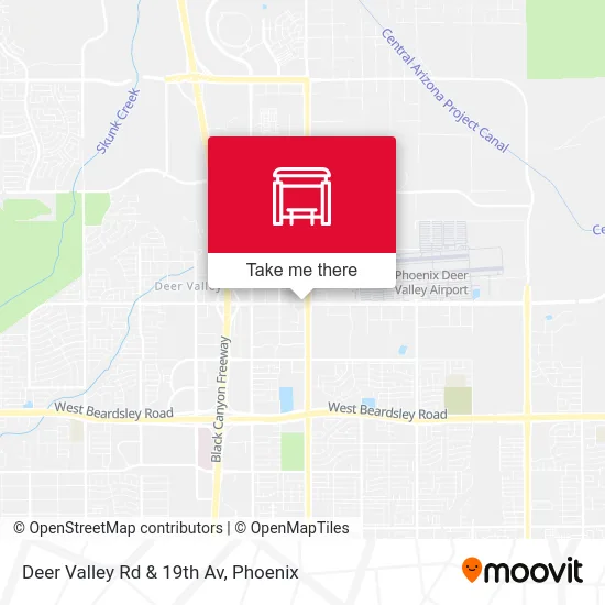 Deer Valley Rd & 19th Av map