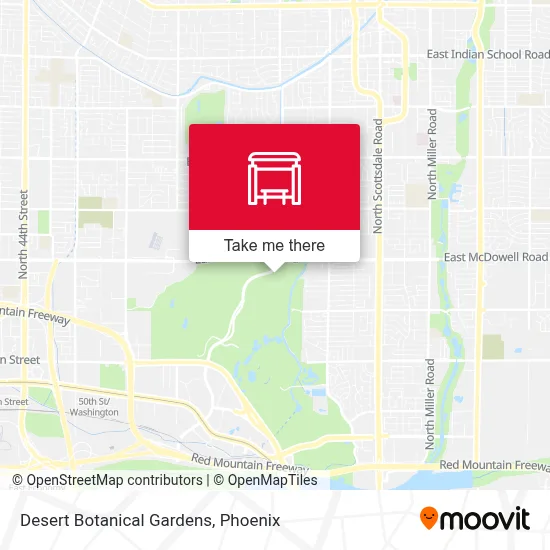 Desert Botanical Gardens map