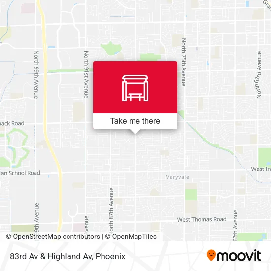 83rd Av & Highland Av map