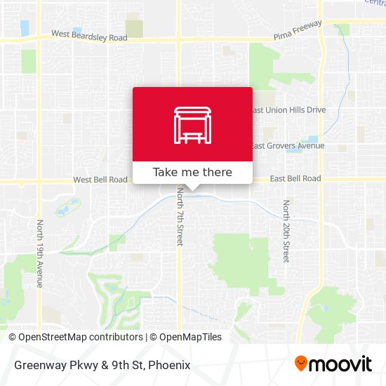 Greenway Pkwy & 9th St map