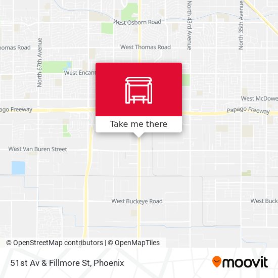 51st Av & Fillmore St map