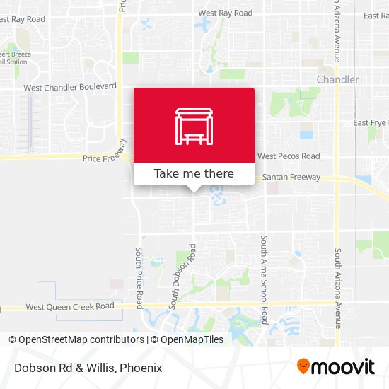 Dobson Rd & Willis map