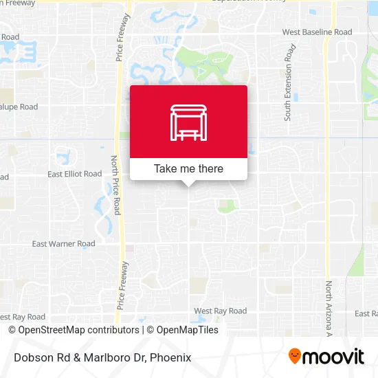 Dobson Rd & Marlboro Dr map