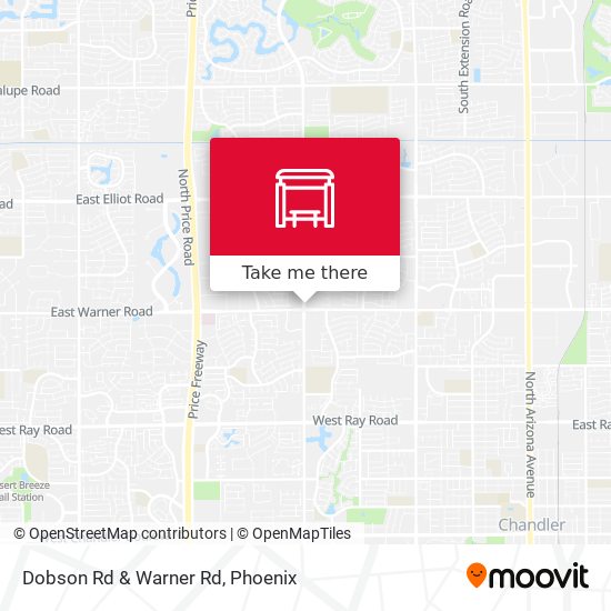 Mapa de Dobson Rd & Warner Rd