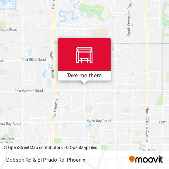 Dobson Rd & El Prado Rd map