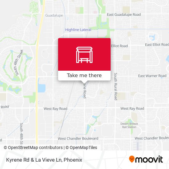 Kyrene Rd & La Vieve Ln map