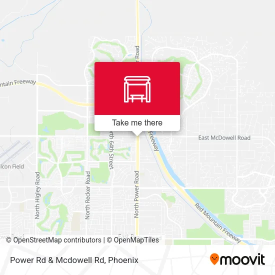 Power Rd & Mcdowell Rd map