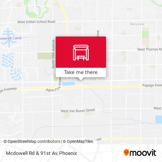 Mapa de Mcdowell Rd & 91st Av