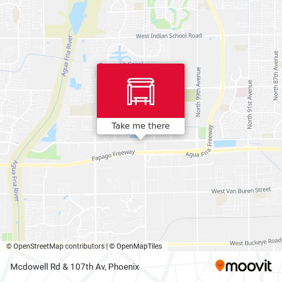 Mapa de Mcdowell Rd & 107th Av