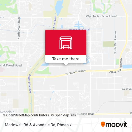 Mcdowell Rd & Avondale Rd map