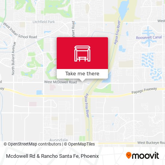 Mcdowell Rd & Rancho Santa Fe map