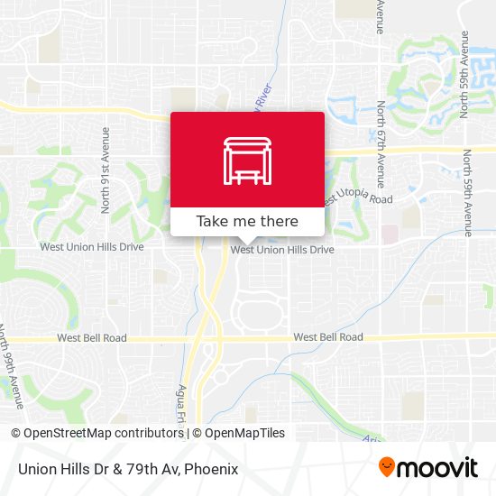 Mapa de Union Hills Dr & 79th Av