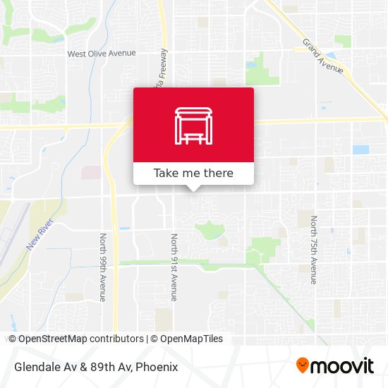 Mapa de Glendale Av & 89th Av