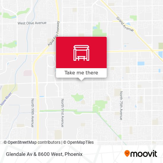 Mapa de Glendale Av & 8600 West