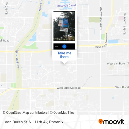 Van Buren St & 111th Av map