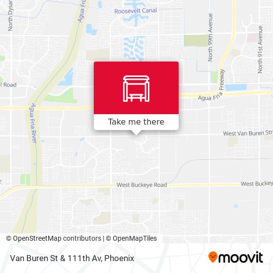 Van Buren St & 111th Av map