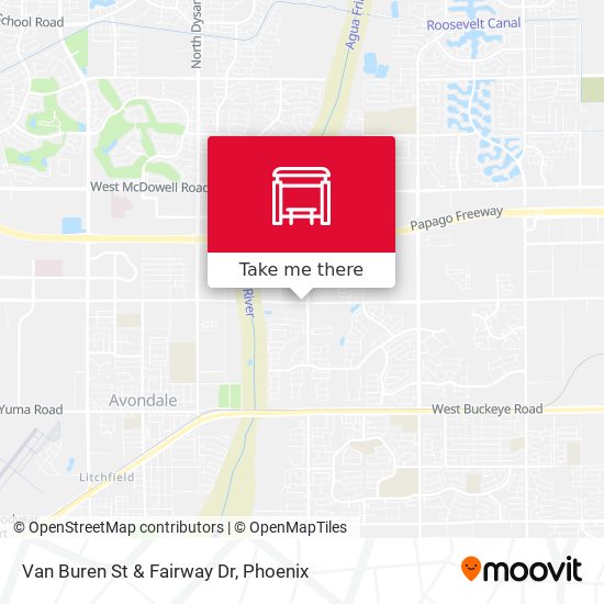 Mapa de Van Buren St & Fairway Dr