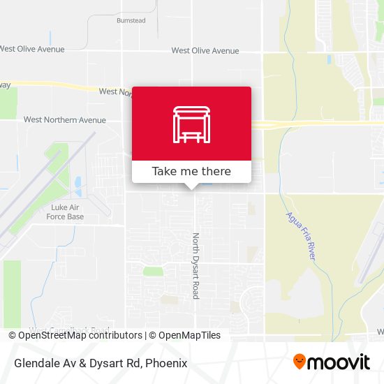 Glendale Av & Dysart Rd map