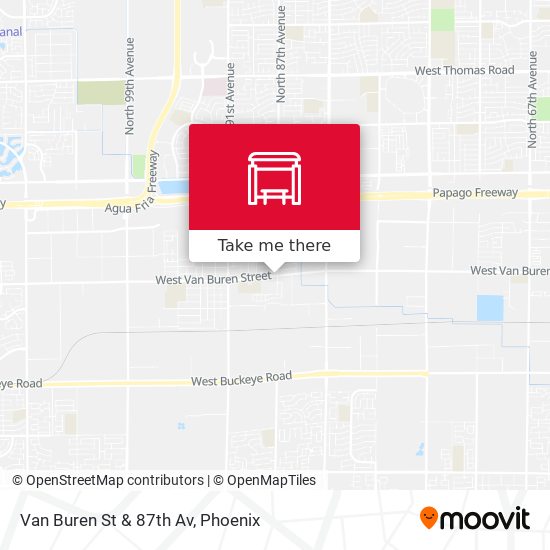 Mapa de Van Buren St & 87th Av