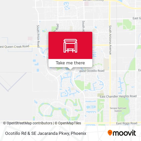 Mapa de Ocotillo Rd & SE Jacaranda Pkwy