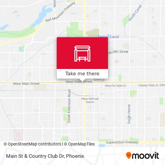 Mapa de Main St & Country Club Dr