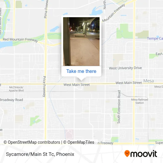 Sycamore/Main St Tc map