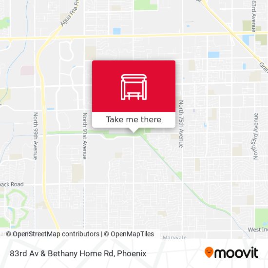 Mapa de 83rd Av & Bethany Home Rd