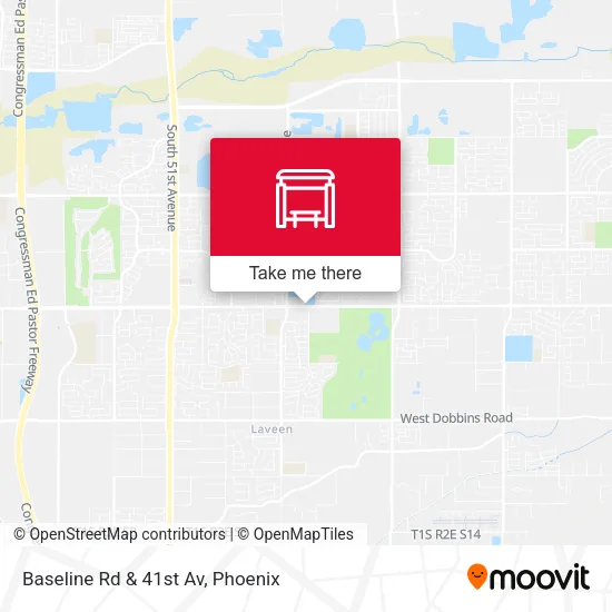 Mapa de Baseline Rd & 41st Av