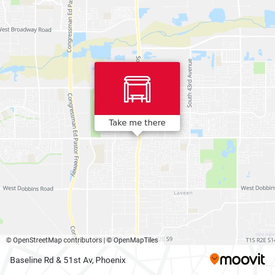 Baseline Rd & 51st Av map