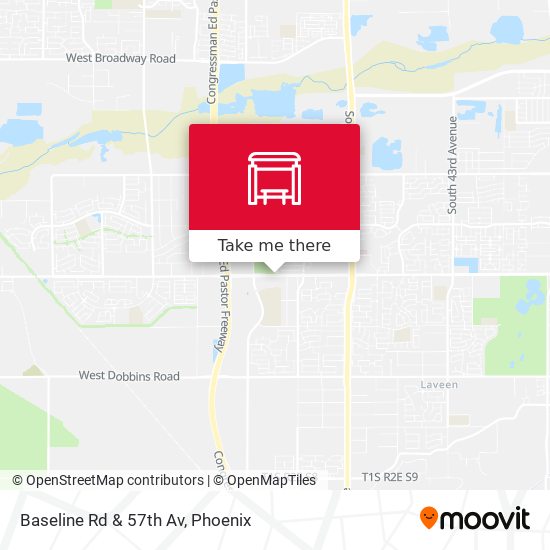 Baseline Rd & 57th Av map