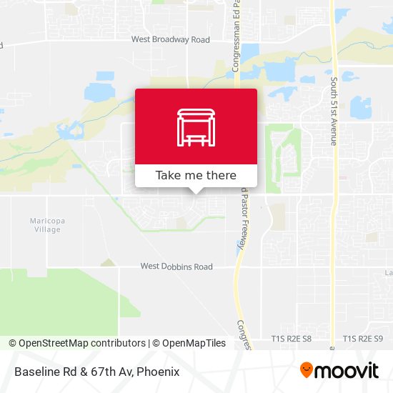 Baseline Rd & 67th Av map