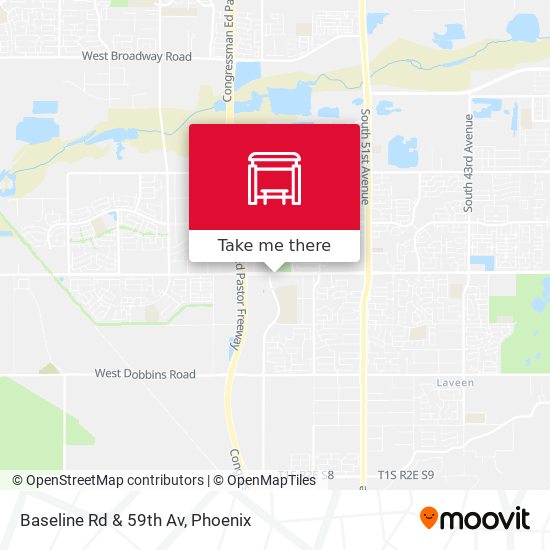 Mapa de Baseline Rd & 59th Av