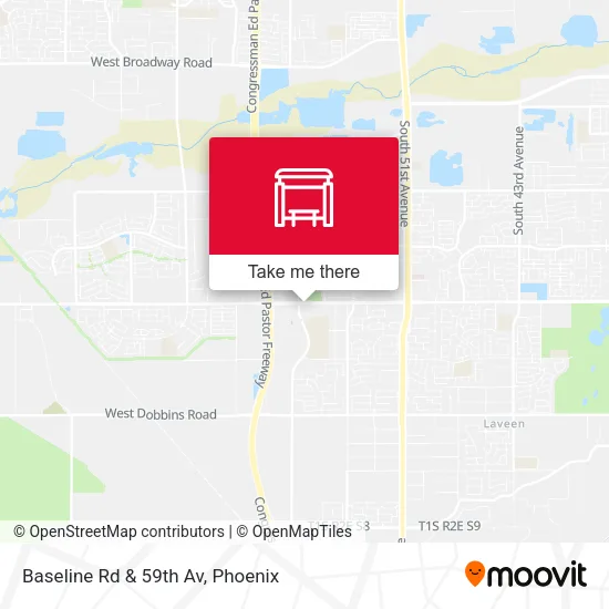 Baseline Rd & 59th Av map