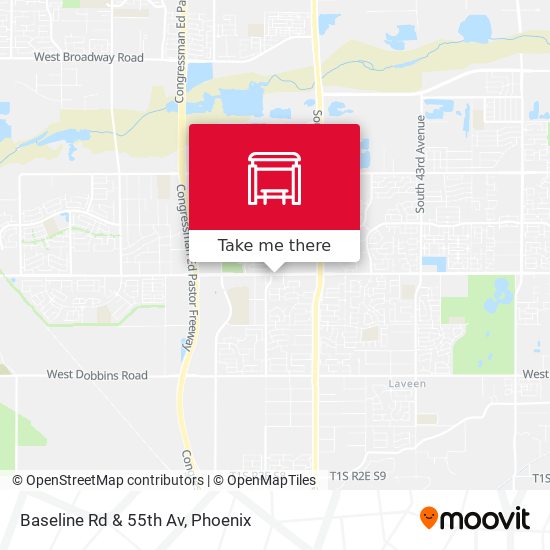 Baseline Rd & 55th Av map