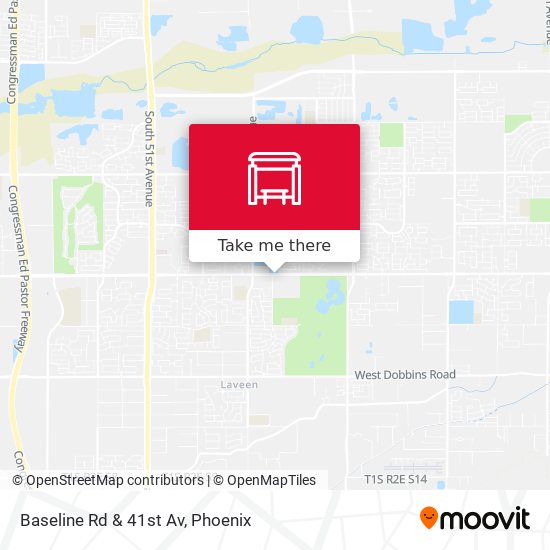 Baseline Rd & 41st Av map