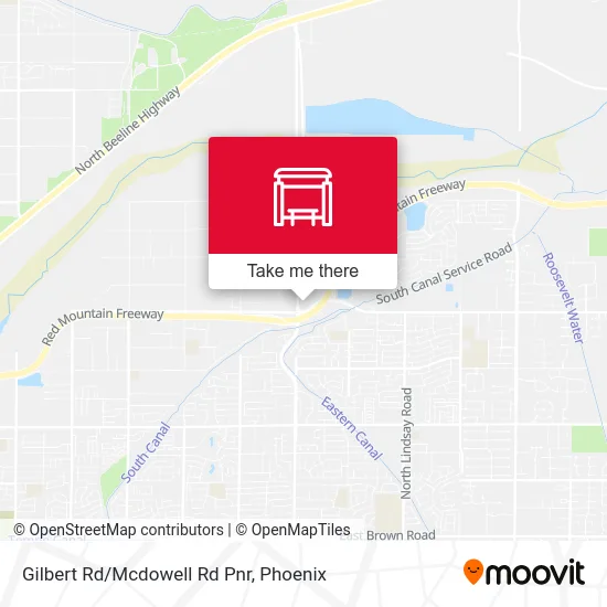 Gilbert Rd/Mcdowell Rd Pnr map