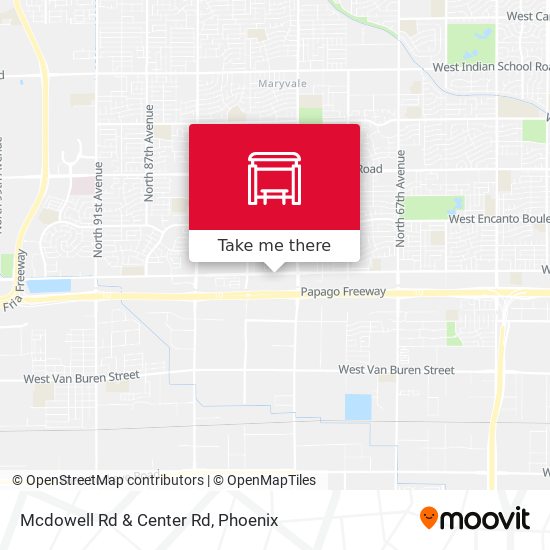 Mapa de Mcdowell Rd & Center Rd