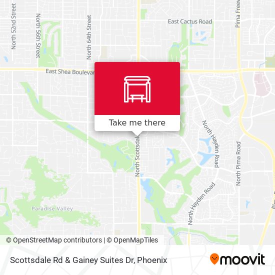 Scottsdale Rd & Gainey Suites Dr map