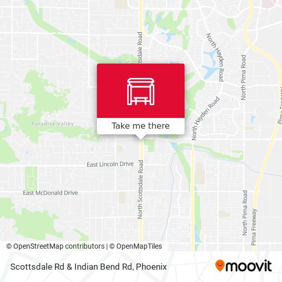Scottsdale Rd & Indian Bend Rd map