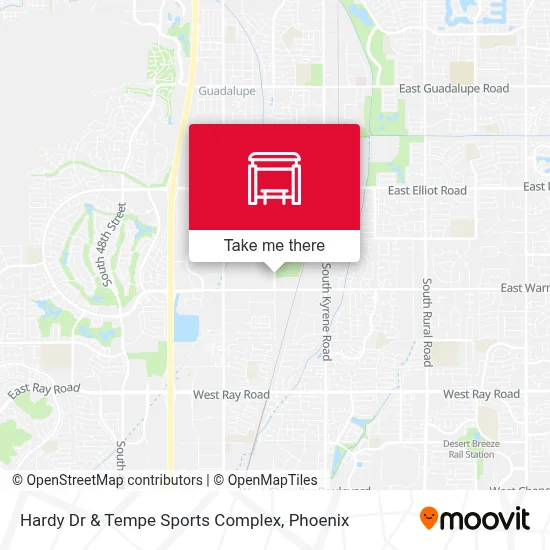 Hardy Dr & Tempe Sports Complex map
