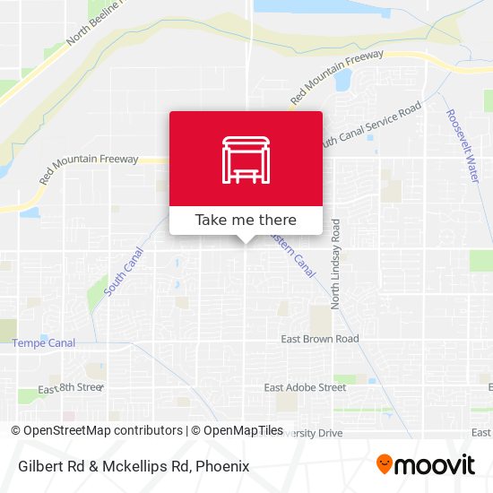 Gilbert Rd & Mckellips Rd map