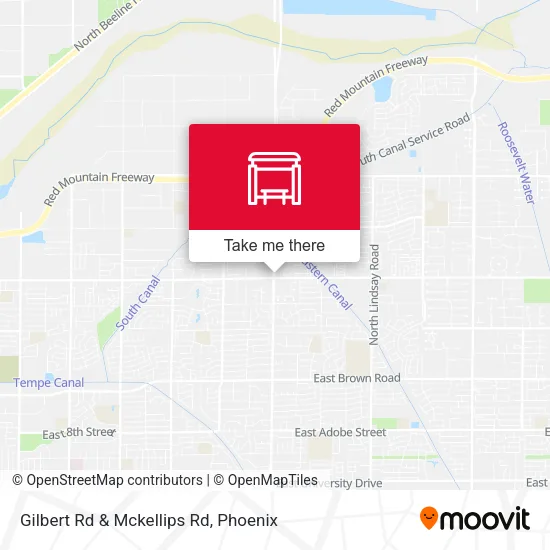 Gilbert Rd & Mckellips Rd map
