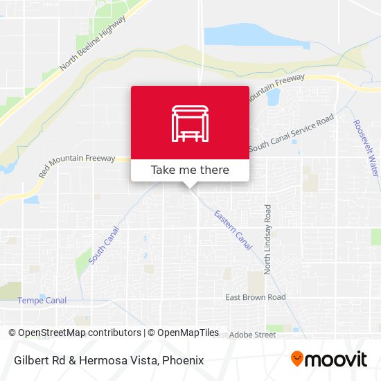 Mapa de Gilbert Rd & Hermosa Vista