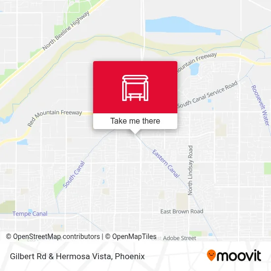 Gilbert Rd & Hermosa Vista map