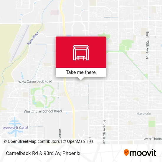 Camelback Rd & 93rd Av map
