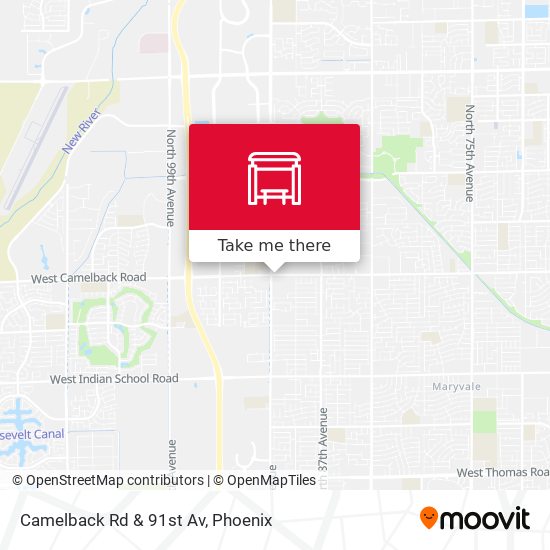 Camelback Rd & 91st Av map